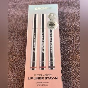 Sacheu Peel-Off Lip Liner Stay-N Trio — Pink Shades